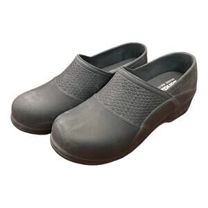 Landau FootwoRx Wild Terrain Rubber Comfort Clogs Shoes Slip Dark Gray Size 36
